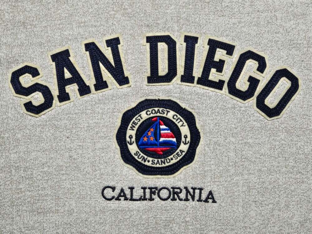 Blue Bay San Diego California West Coast City Sun Sand Sea Crewneck Sweatshirt